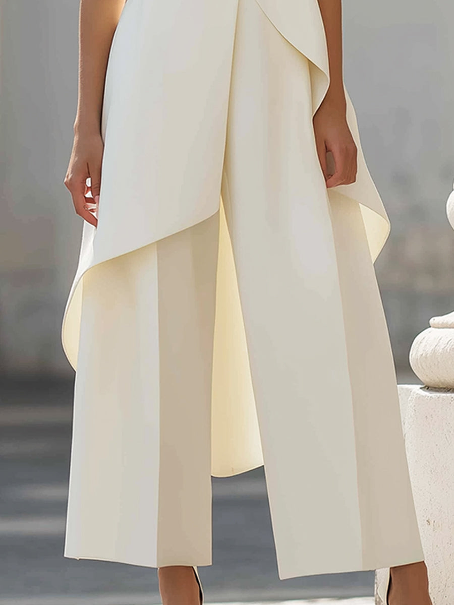 Catalina - Mono Largo con Caída Elegante | Blanca Vela