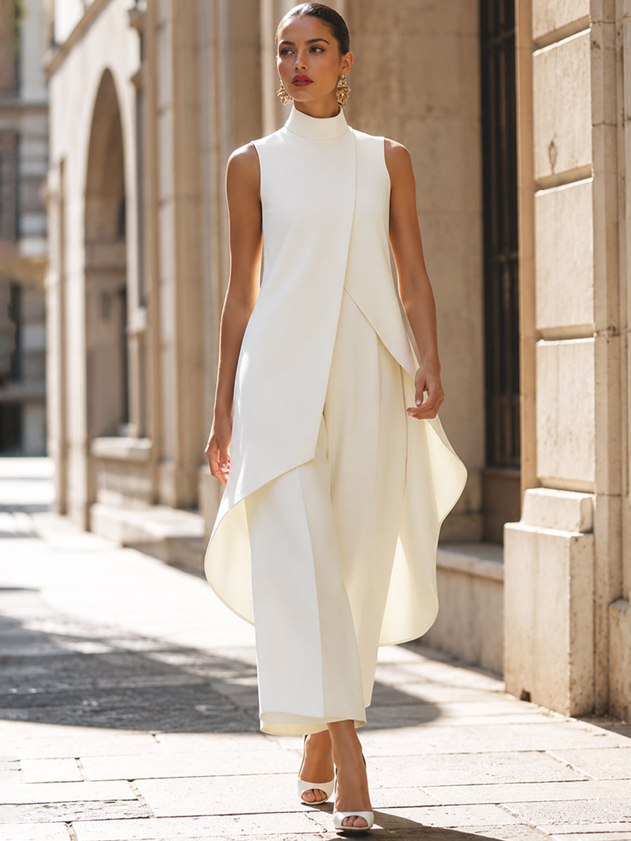 Catalina - Mono Largo con Caída Elegante | Blanca Vela