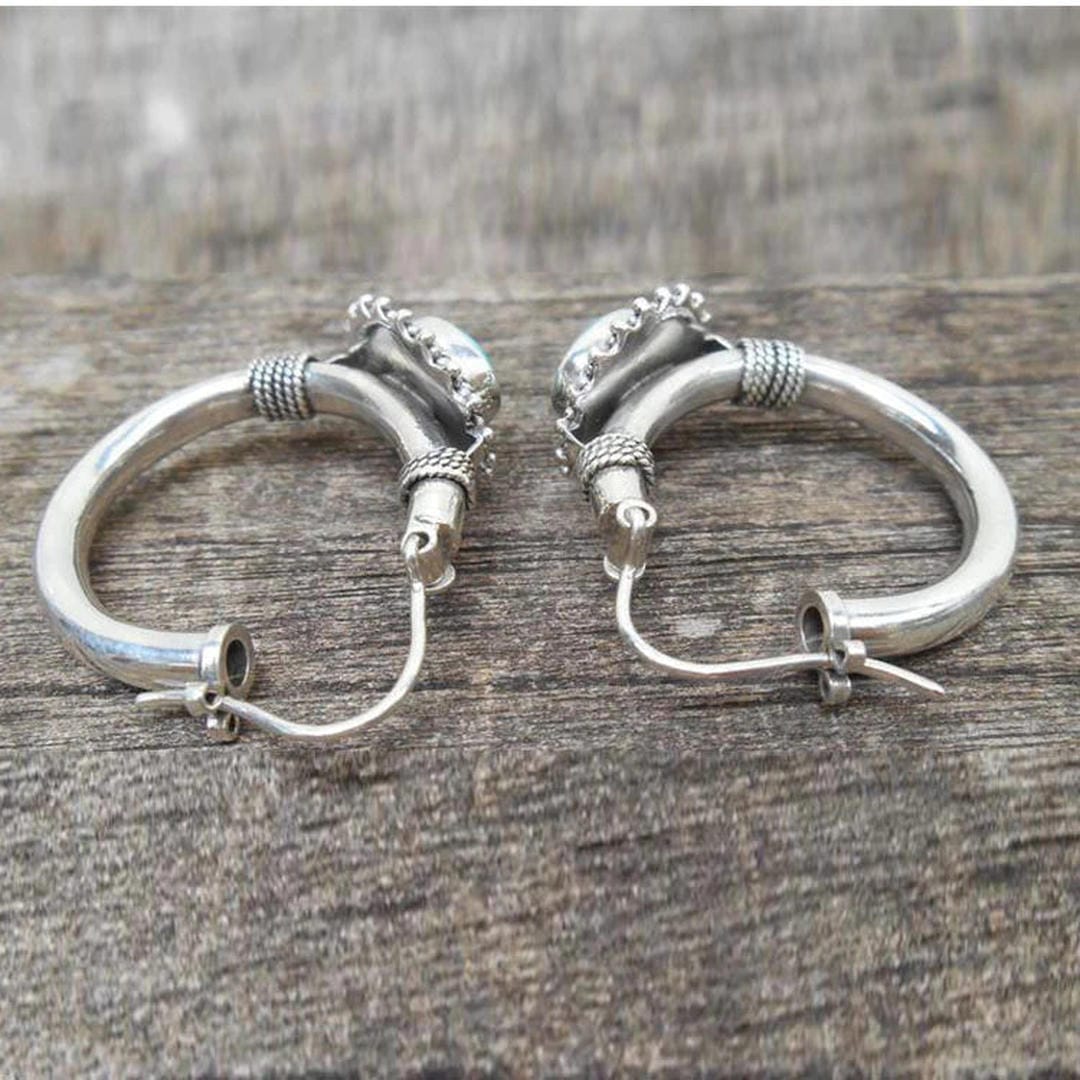 Elettra™ - Pendientes Vintage con Turquesa | Blanca Vela