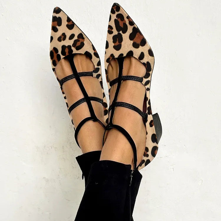 Franca - Zapatos de Tacón con Correa de Leopardo | Blanca Vela