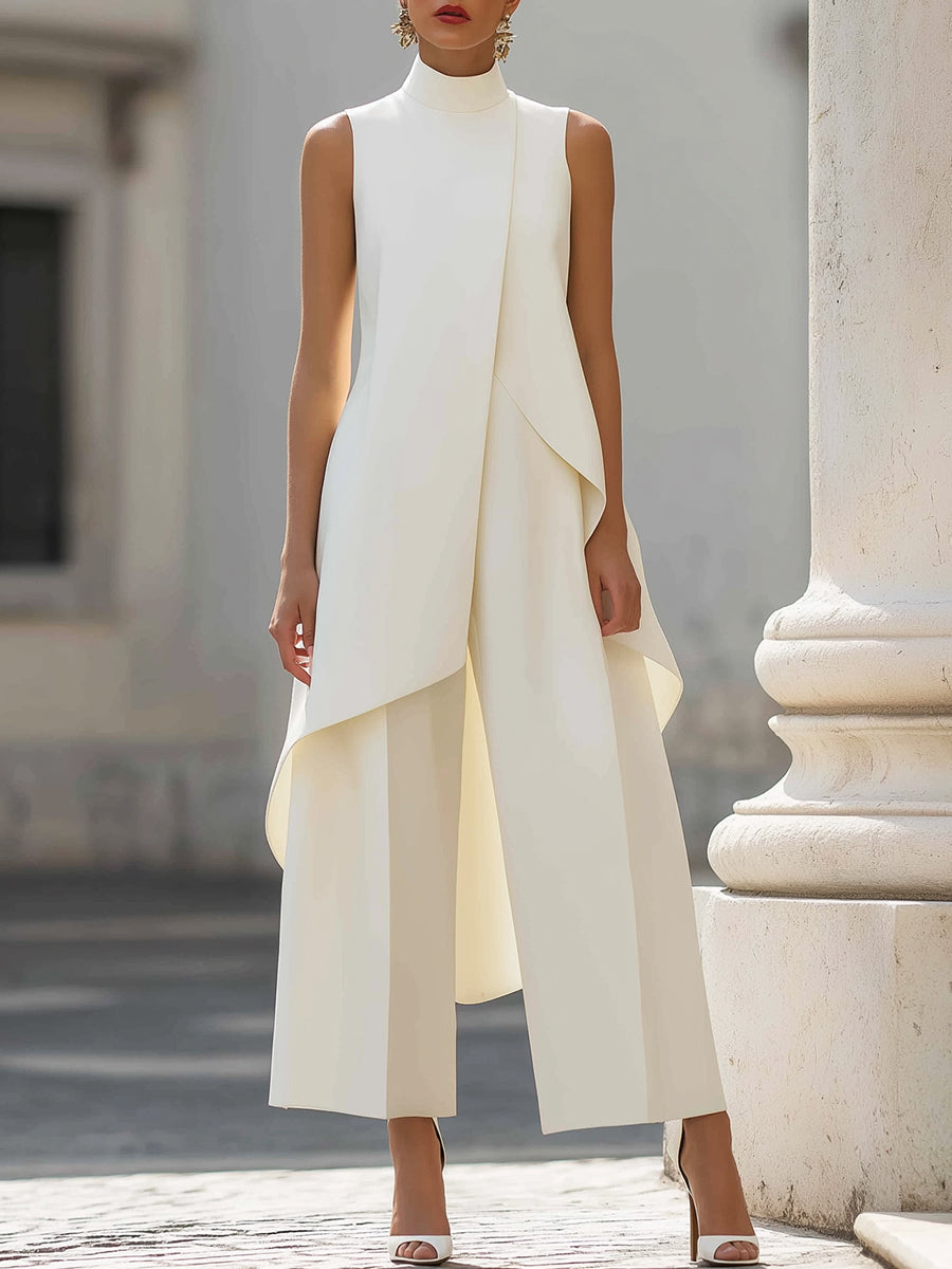 Catalina - Mono Largo con Caída Elegante | Blanca Vela