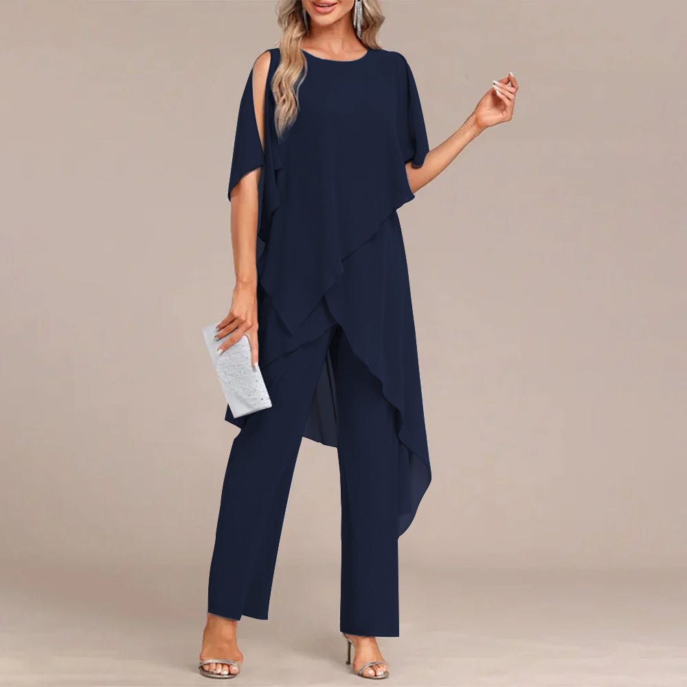 Chloé | Conjunto Dos Piezas Cuello Redondo | Blanca Vela