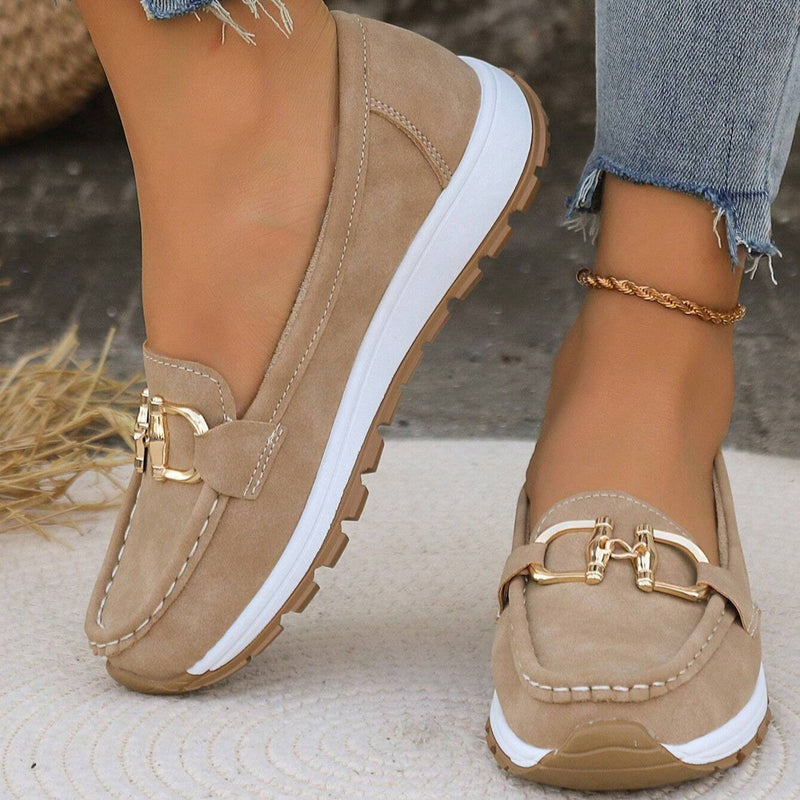Daniela - Mocasines Plataforma con Hebilla | Blanca Vela