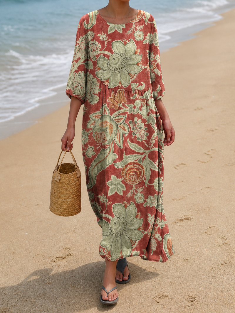 Vestido casual de mujer con estampado floral | Blanca Vela