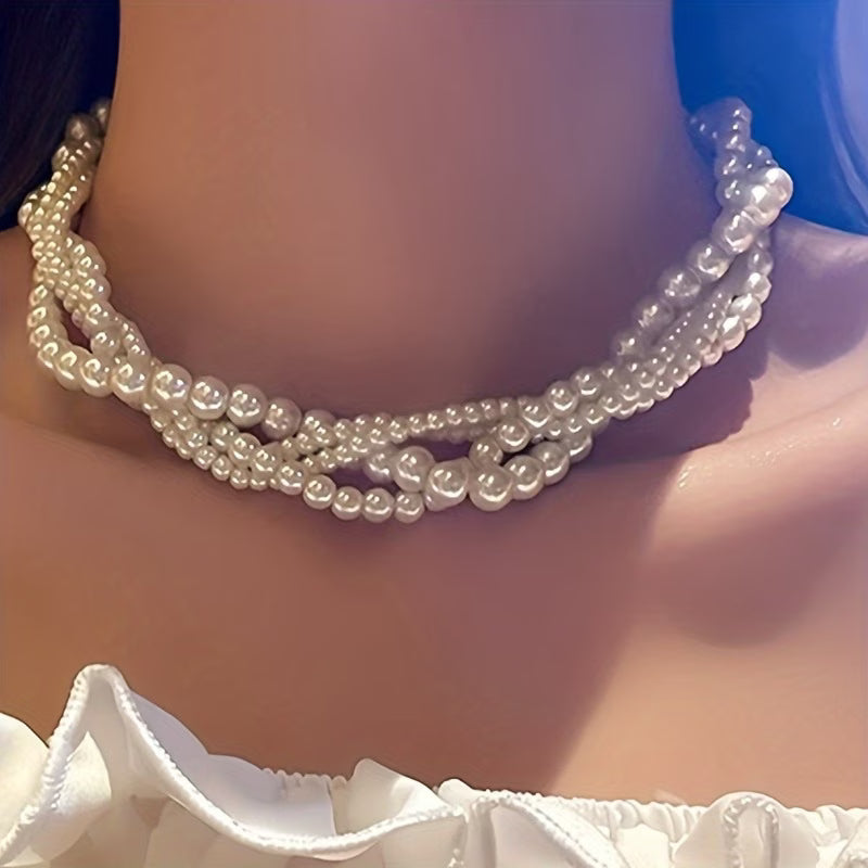 Collar Elegante con Perlas | Blanca Vela