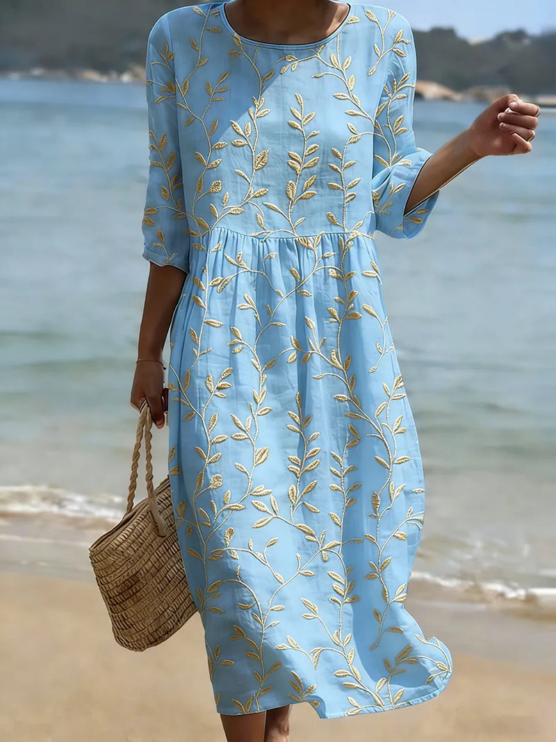 Vestido casual de mujer con estampado floral | Blanca Vela