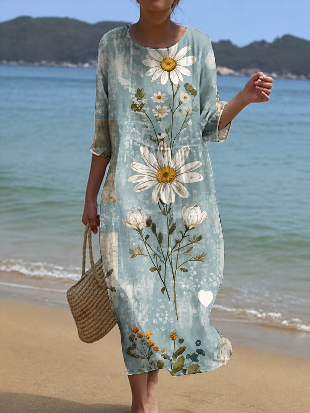 Vestido casual de mujer con estampado floral | Blanca Vela