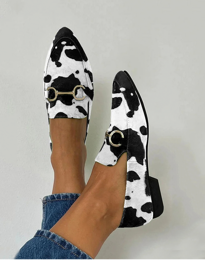 Anna - Mocasines estampados con detalle de hebilla | Blanca Vela