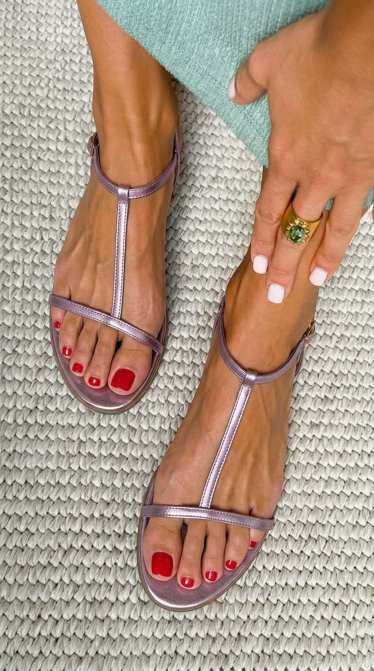 Rosalba | Sandalias Doradas Primavera | Blanca Vela