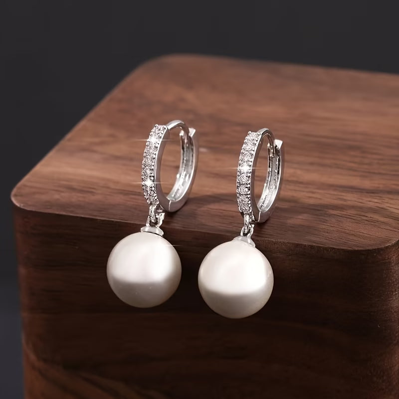 Los Pendientes a Gota de Perla Moderna | Blanca Vela