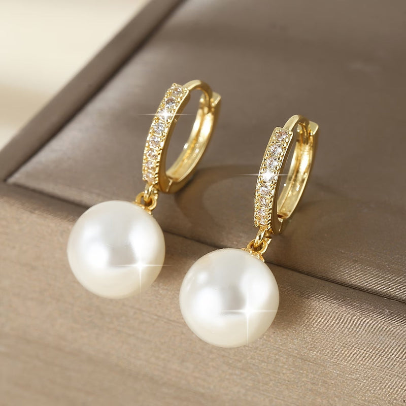 Los Pendientes a Gota de Perla Moderna | Blanca Vela