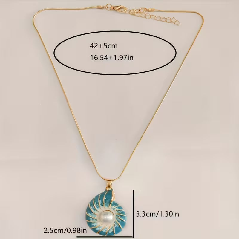 Collar con Colgante de Perla de Concha | Blanca Vela