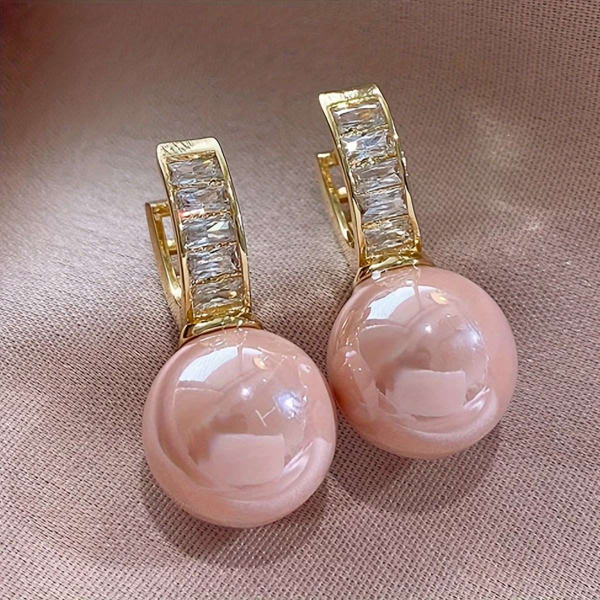 Pendientes de Perla Rosa | Blanca Vela