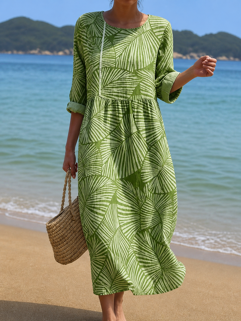 Vestido casual de mujer con estampado floral | Blanca Vela