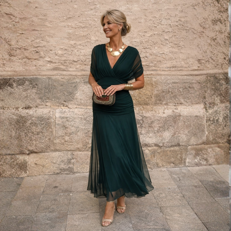 Eliza™ – Elegante vestido verde | Blanca Vela