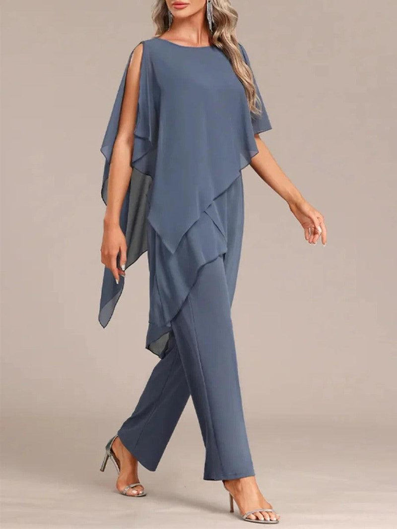 Chloé | Conjunto Dos Piezas Cuello Redondo | Blanca Vela