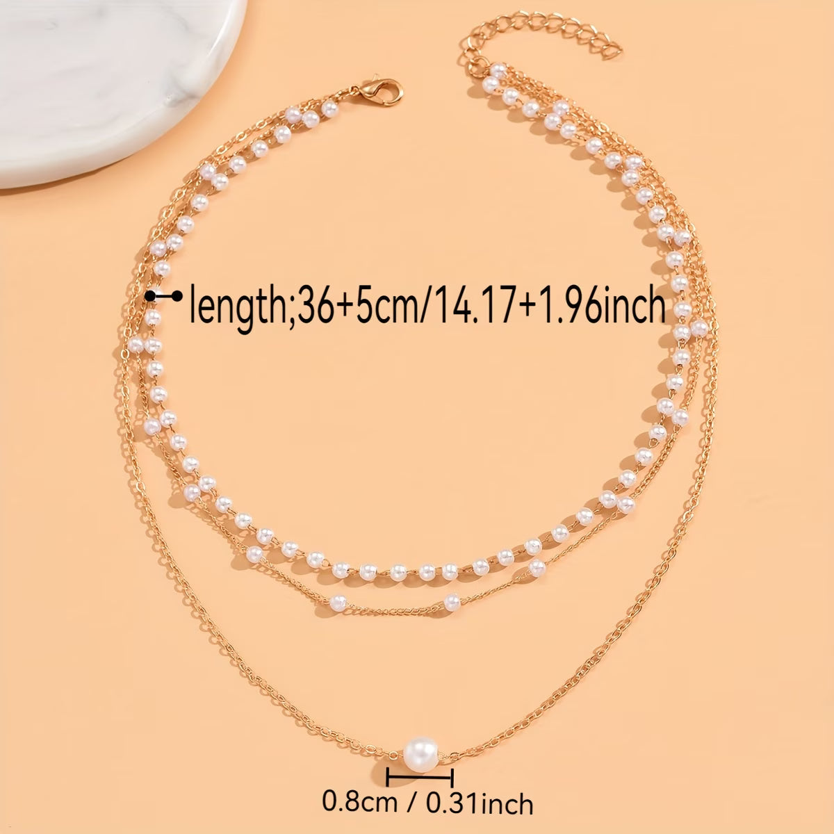 El Set de Collares Trinity Pearl Layer | Blanca Vela