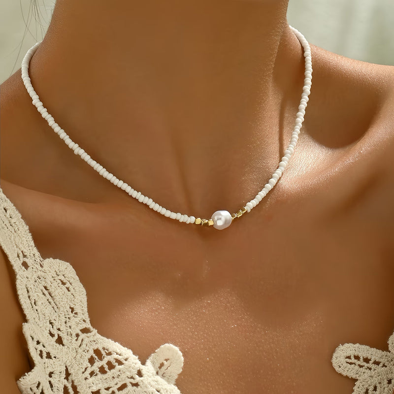 Collar de Perlas Minimal | Blanca Vela