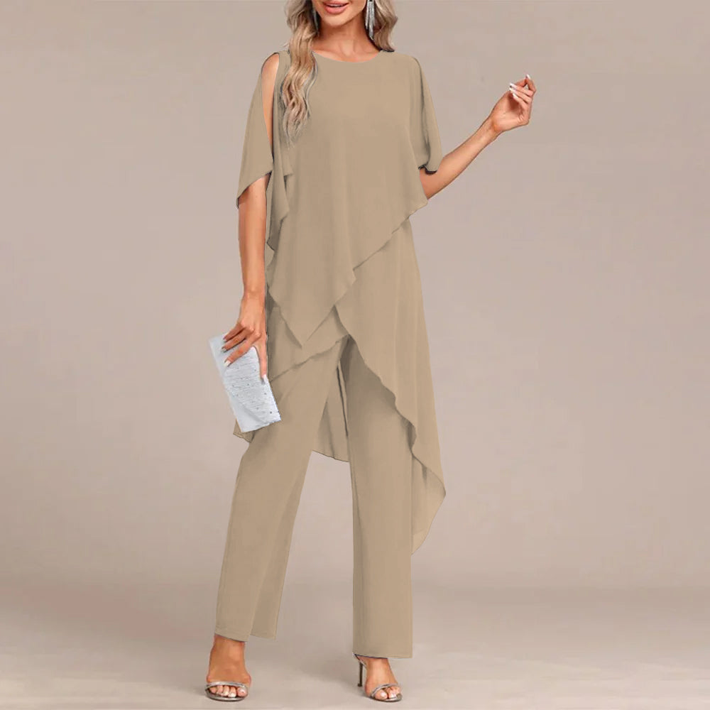 Chloé | Conjunto Dos Piezas Cuello Redondo | Blanca Vela