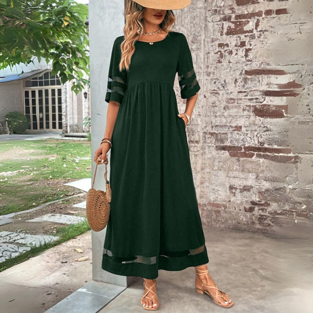Auris – Vestido midi favorecedor | Blanca Vela