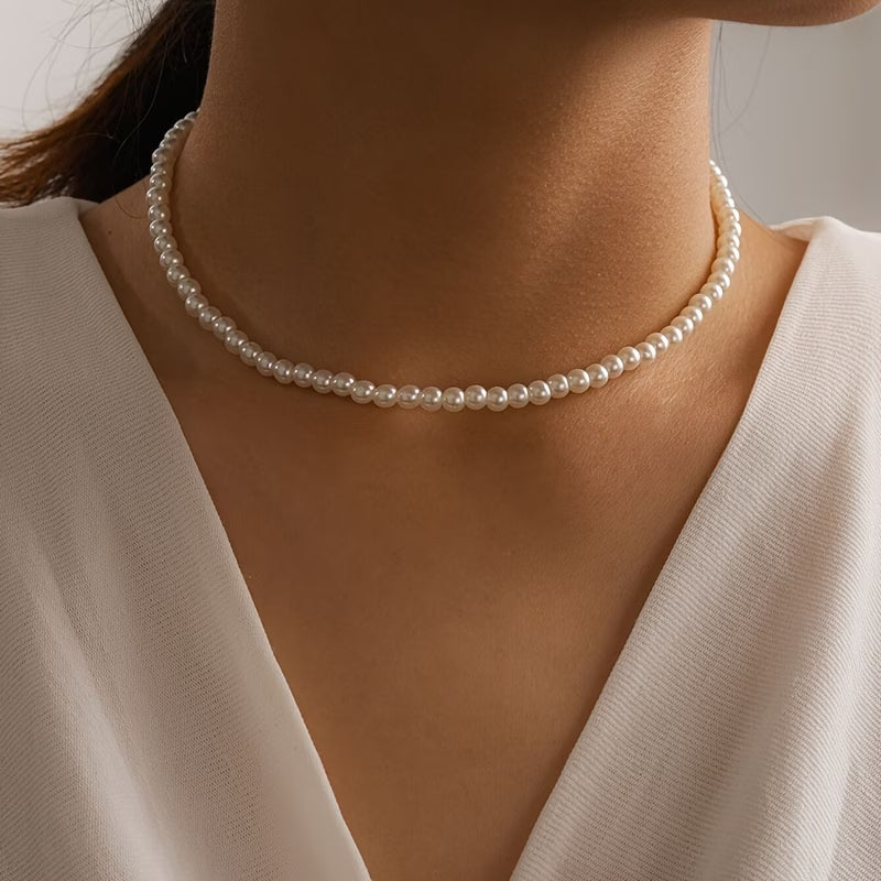 Collar Elegancia Perla | Blanca Vela