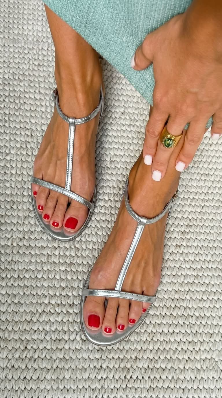 Rosalba | Sandalias Doradas Primavera | Blanca Vela
