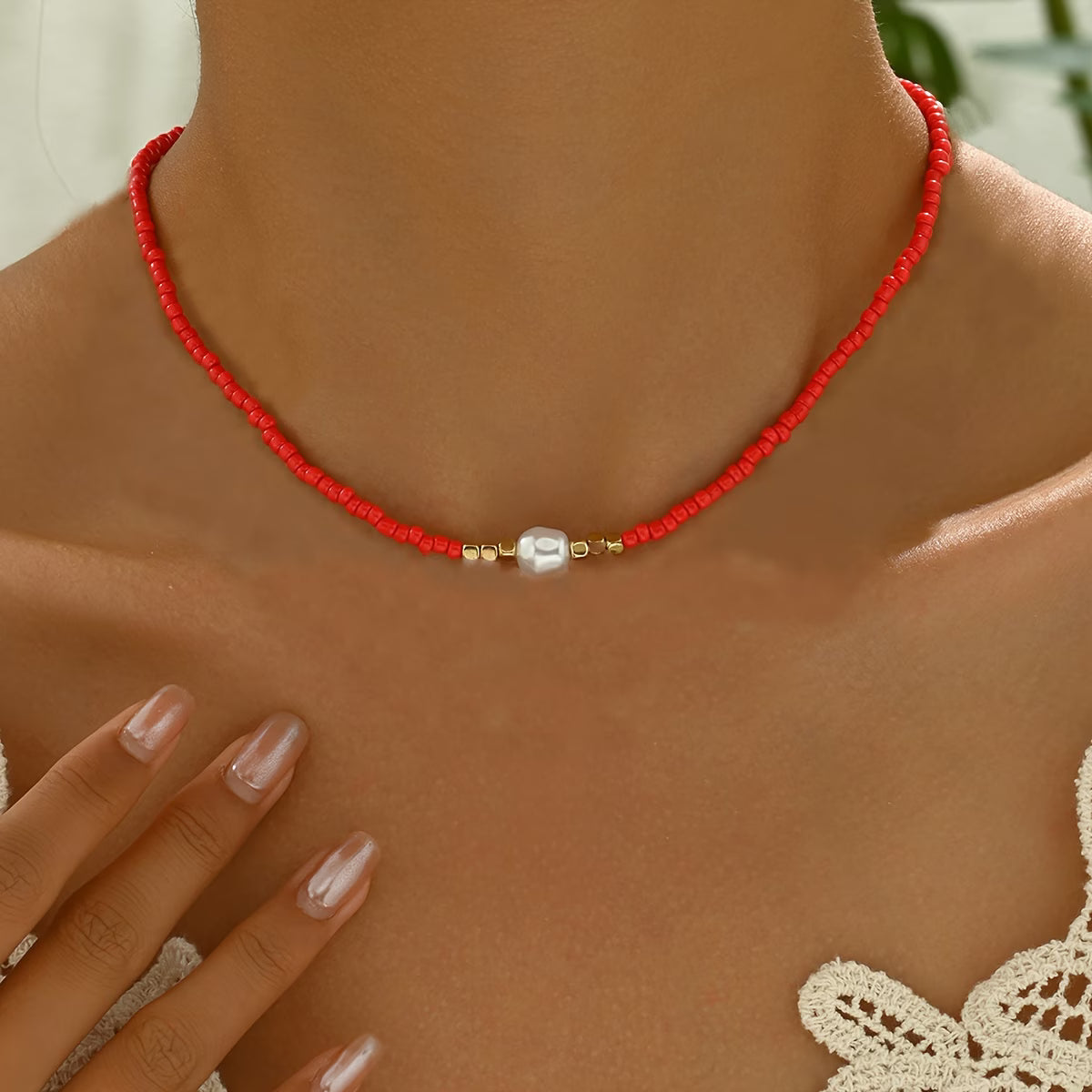 Collar de Perlas Minimal | Blanca Vela