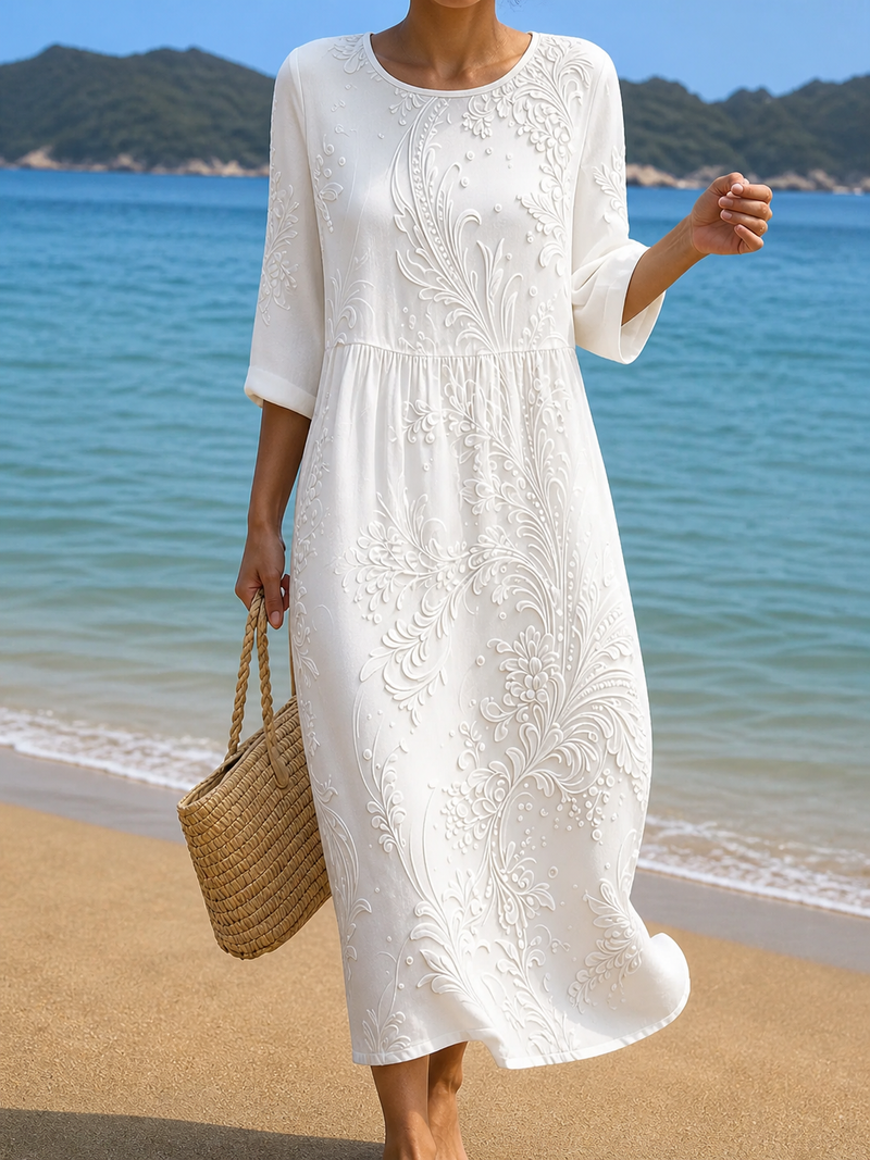 Vestido casual de mujer con estampado floral | Blanca Vela
