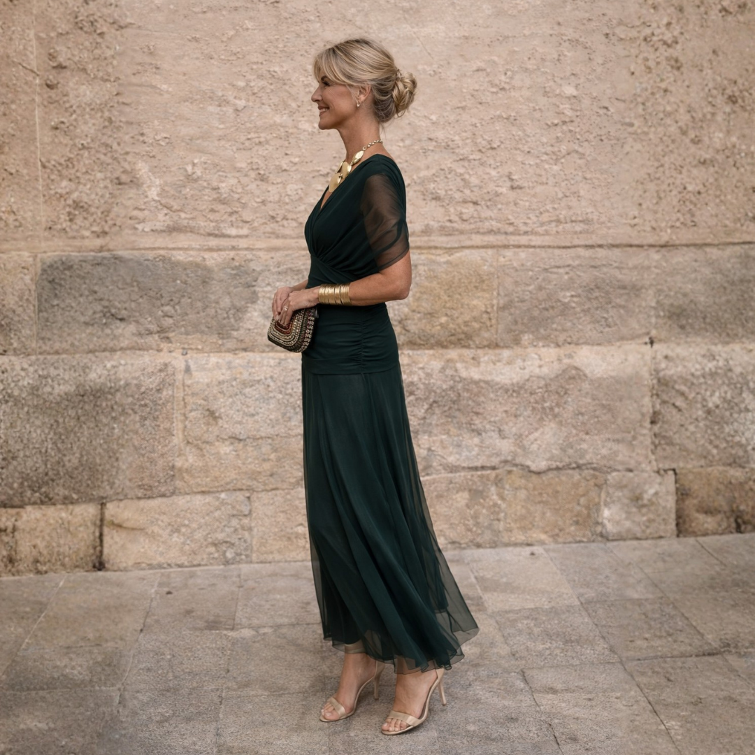 Eliza™ – Elegante vestido verde | Blanca Vela