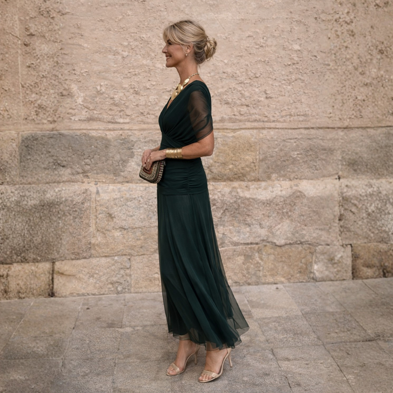 Eliza™ – Elegante vestido verde | Blanca Vela