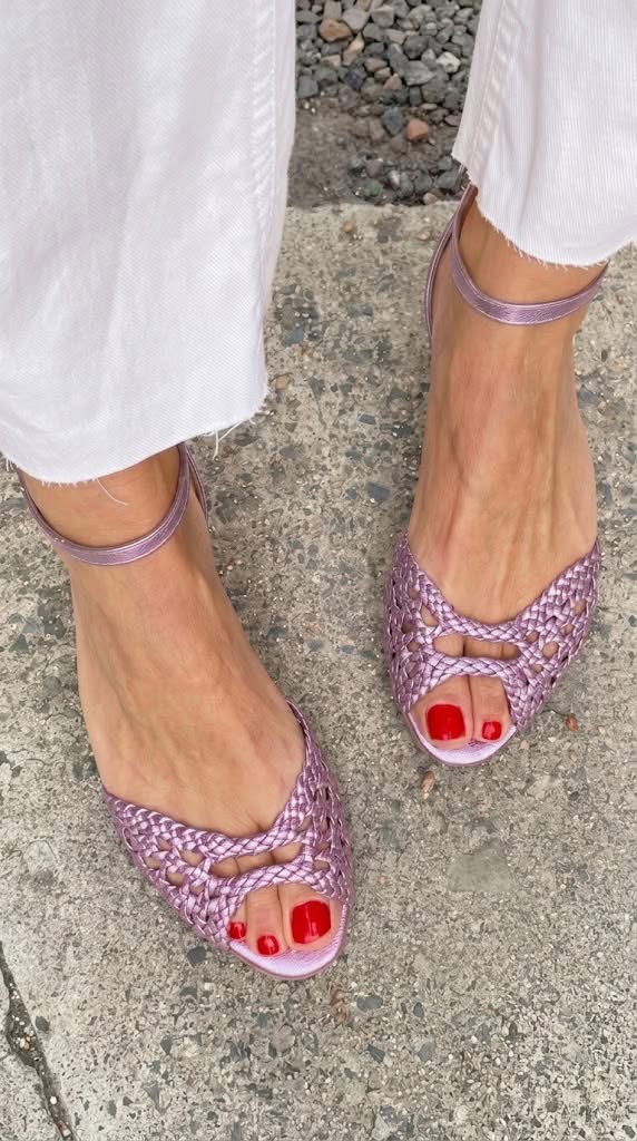 Isadora | Sandalias Trenzadas Doradas | Blanca Vela