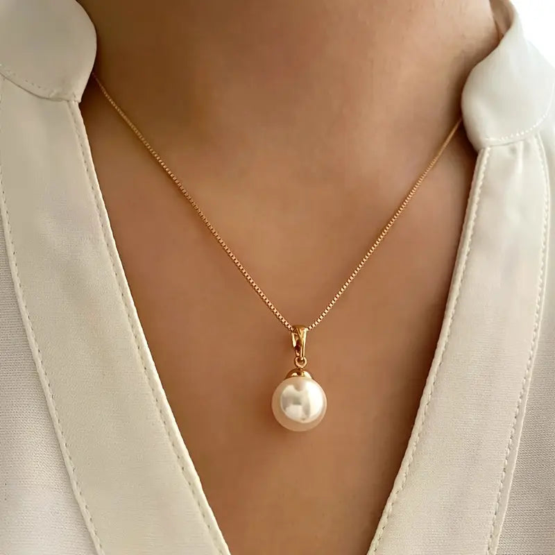Set de Collar Elegante y Gracioso con Perlas | Blanca Vela