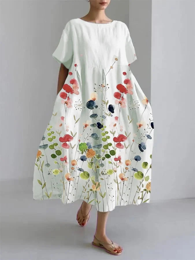 Vestido de verano floral Flereti | Blanca Vela