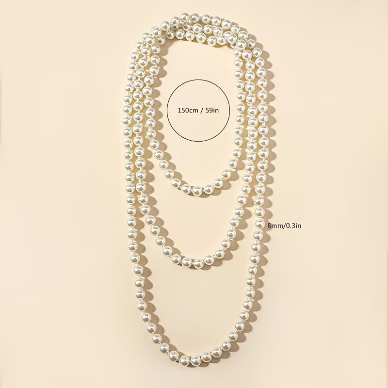 Collar Doble Perla Atemporal | Blanca Vela