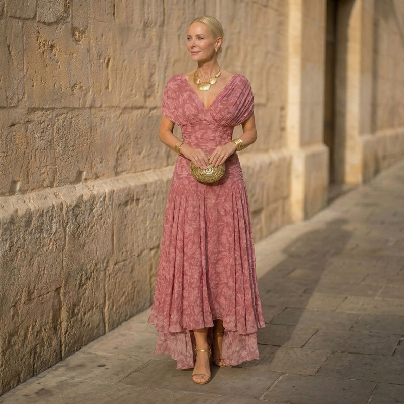 Iga™ – Vestido rosa vaporoso | Blanca Vela