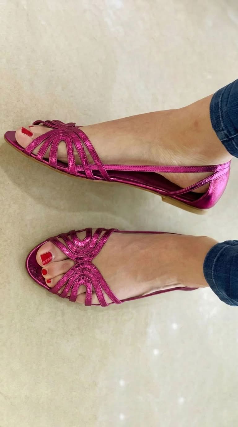 Eleonora | Sandalias Doradas Luz de Verano | Blanca Vela