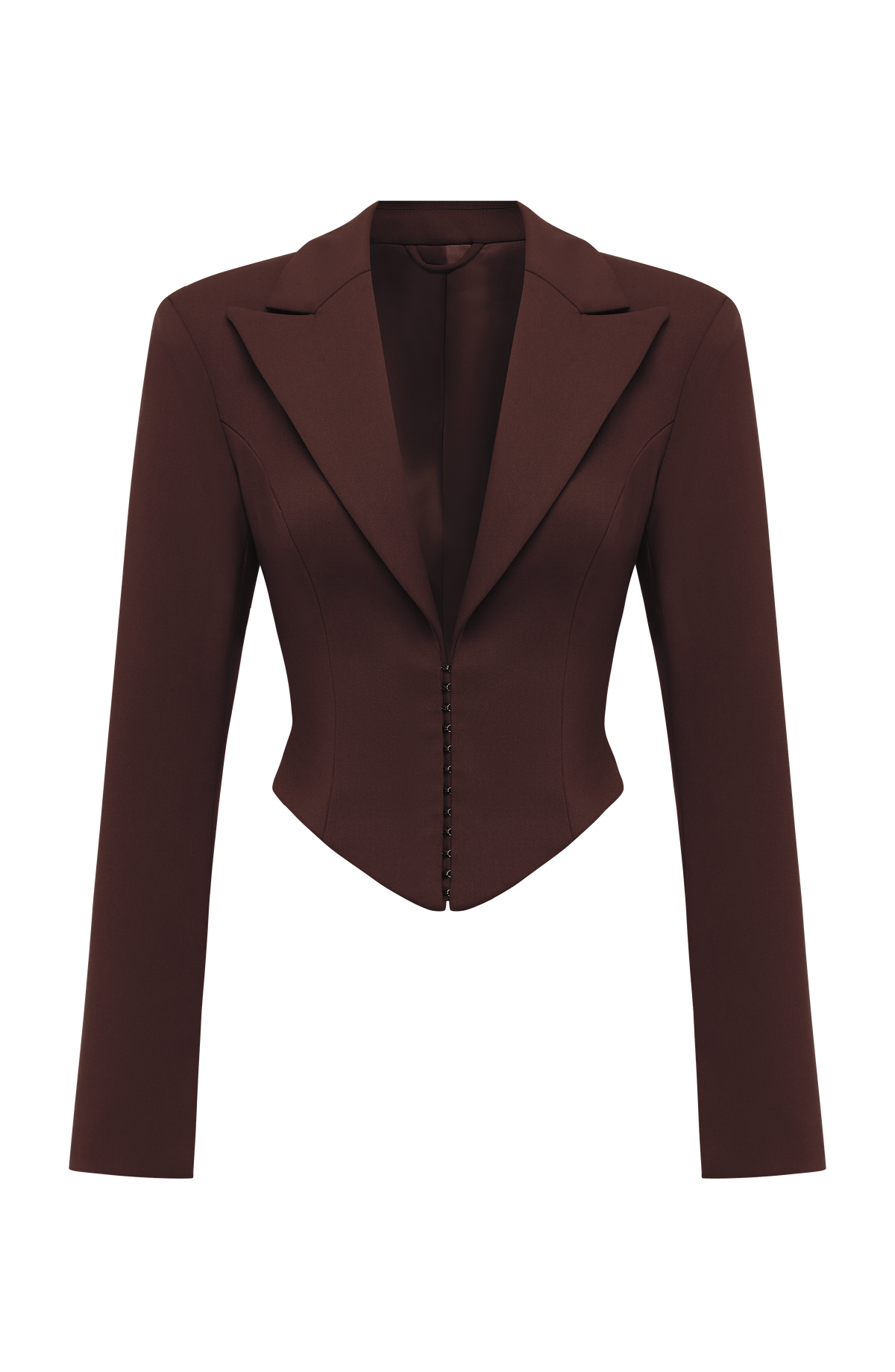 Blazer Corto Agatha - Marrón Ciruela | Blanca Vela