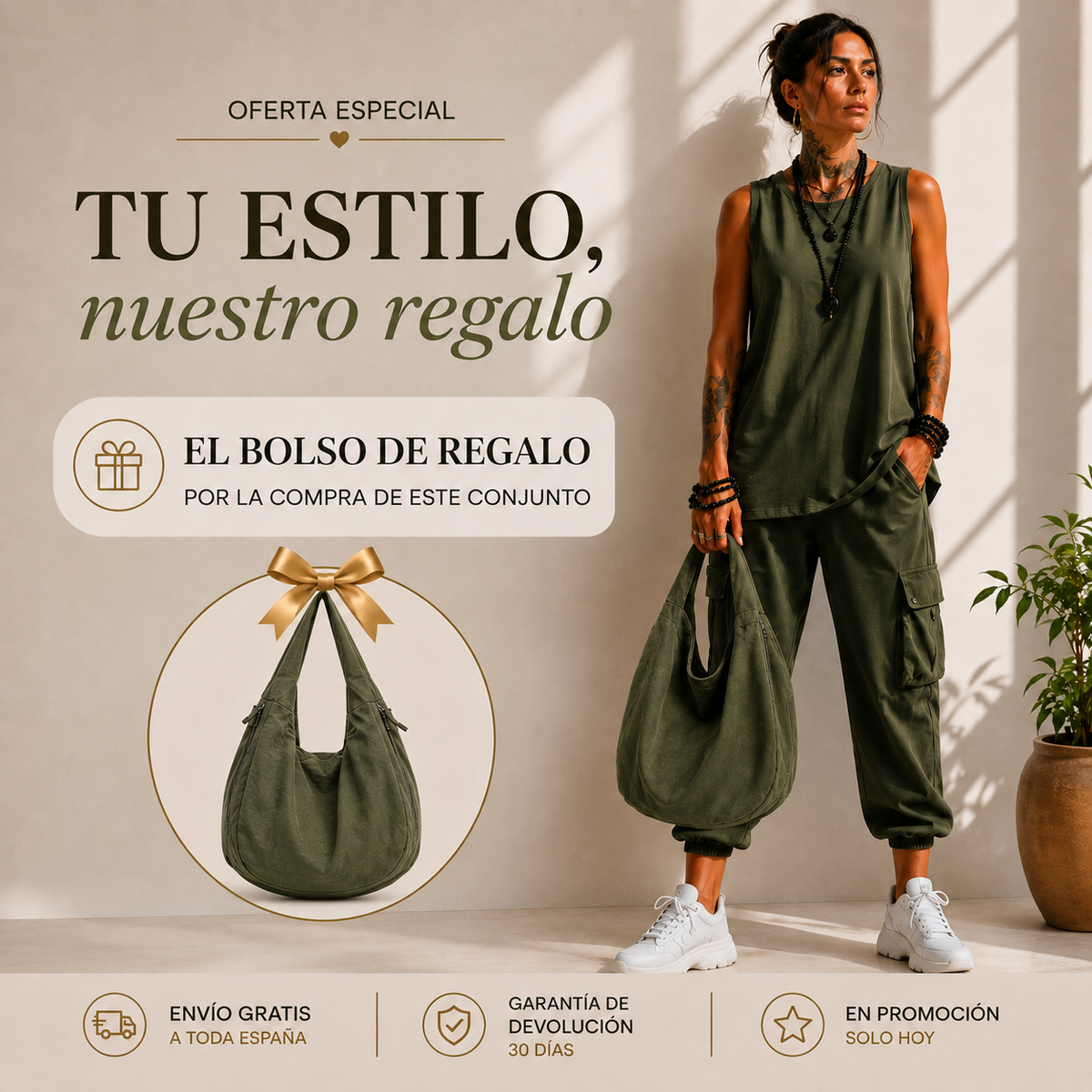 Noelia | Conjunto casual de confort urbano | Blanca Vela