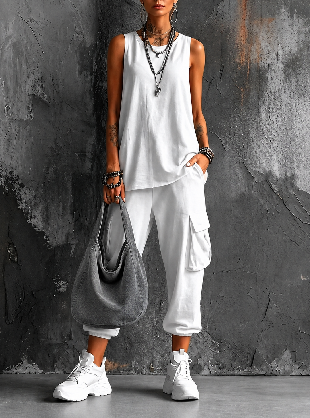Noelia | Conjunto casual de confort urbano | Blanca Vela