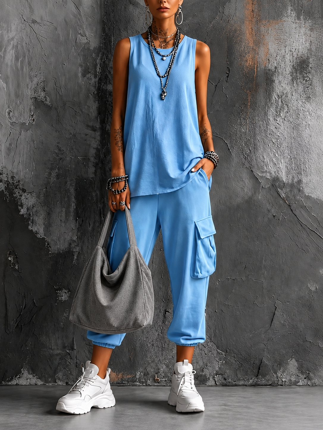 Noelia | Conjunto casual de confort urbano | Blanca Vela