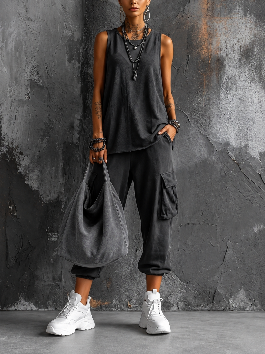 Noelia | Conjunto casual de confort urbano | Blanca Vela
