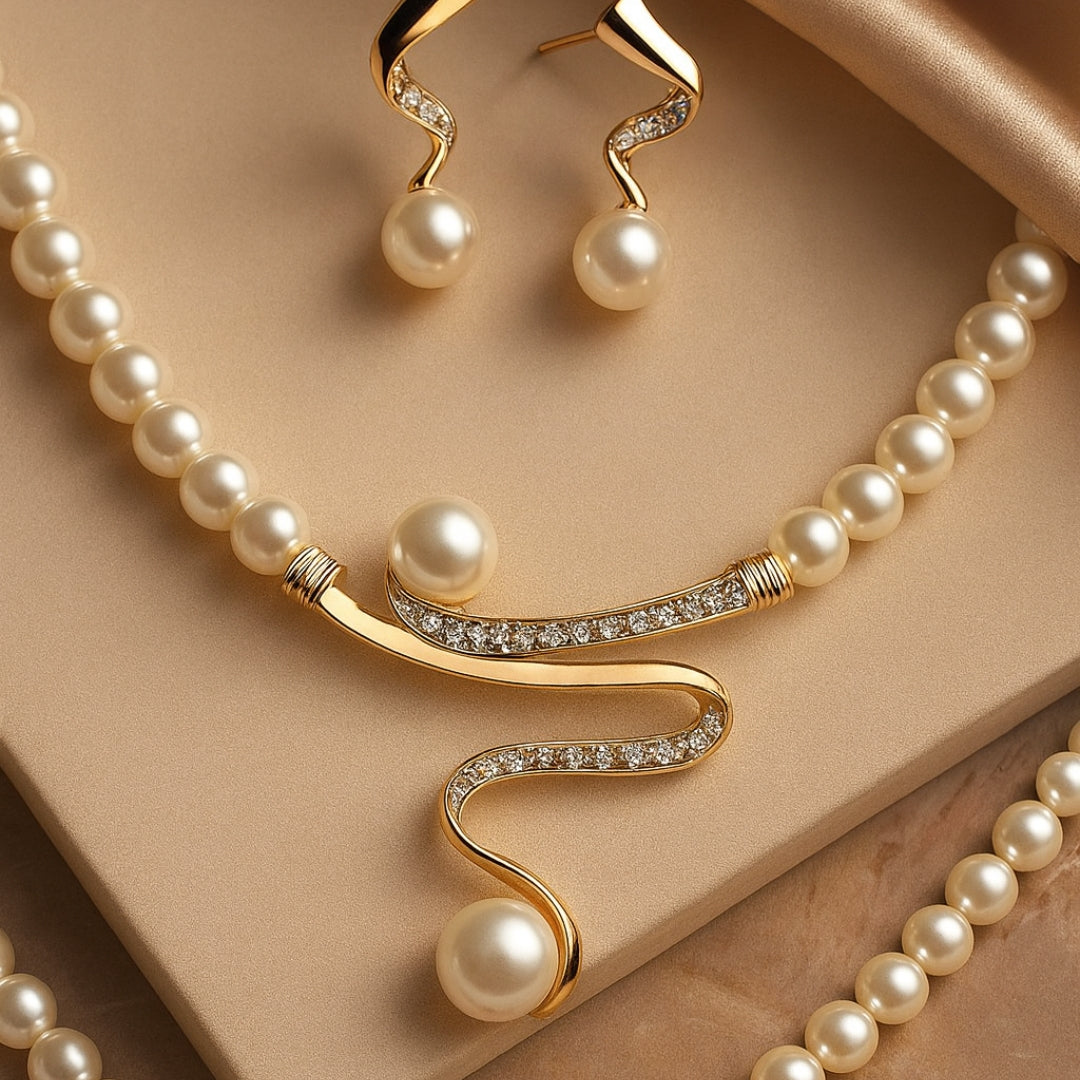 Set de Joyas Elegante con Perlas | Blanca Vela