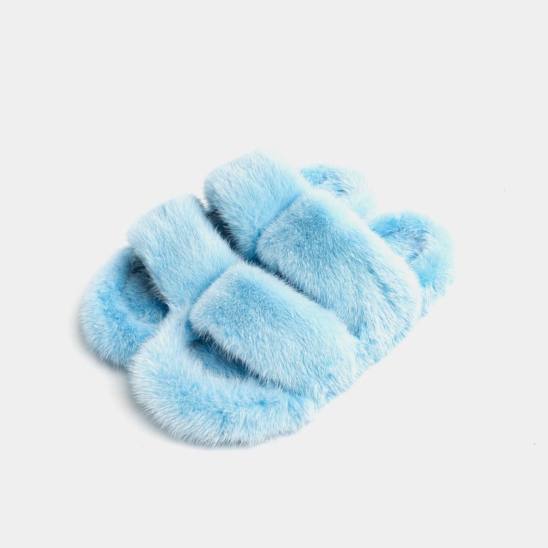 Cortina - Banda doble en Visone (Azzurro) | Blanca Vela