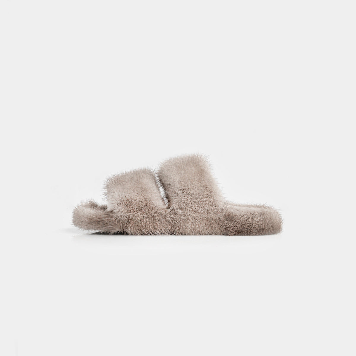 Cortina - Banda doble en Visone (gris) | Blanca Vela