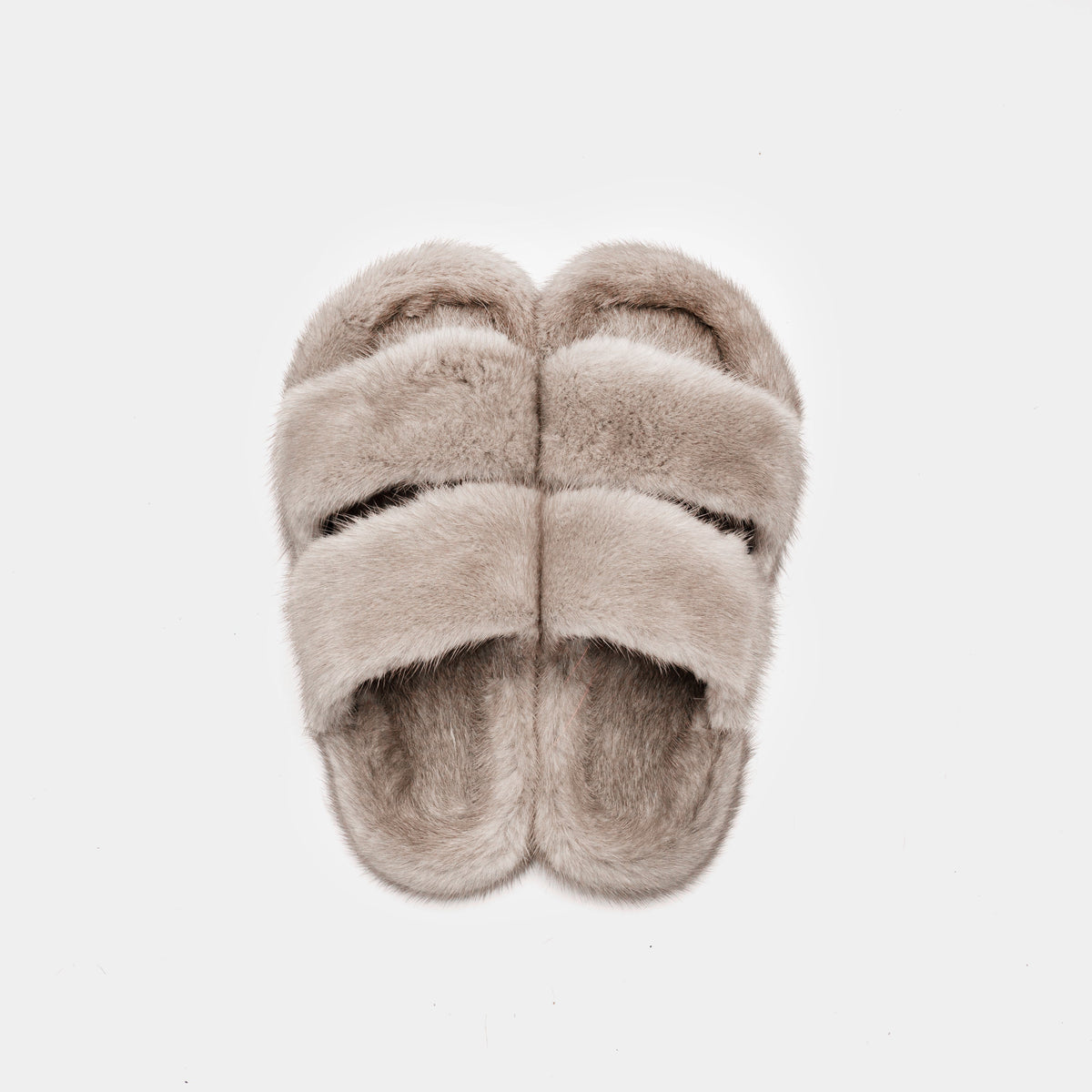 Cortina - Banda doble en Visone (gris) | Blanca Vela