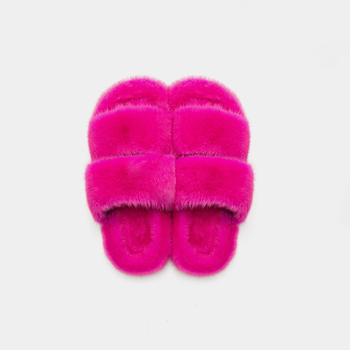 Cortina - Banda doble en Visone (fucsia) | Blanca Vela
