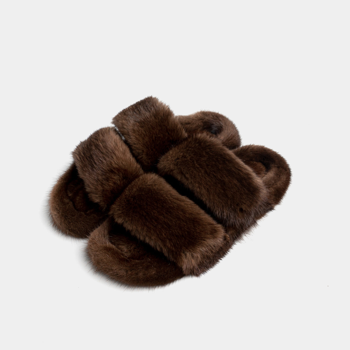 Cortina - Banda doble en Visone (Brown) | Blanca Vela