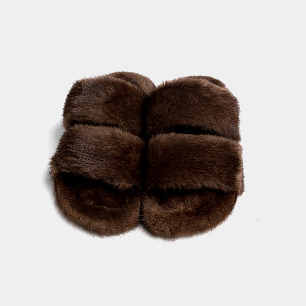 Cortina - Banda doble en Visone (Brown) | Blanca Vela