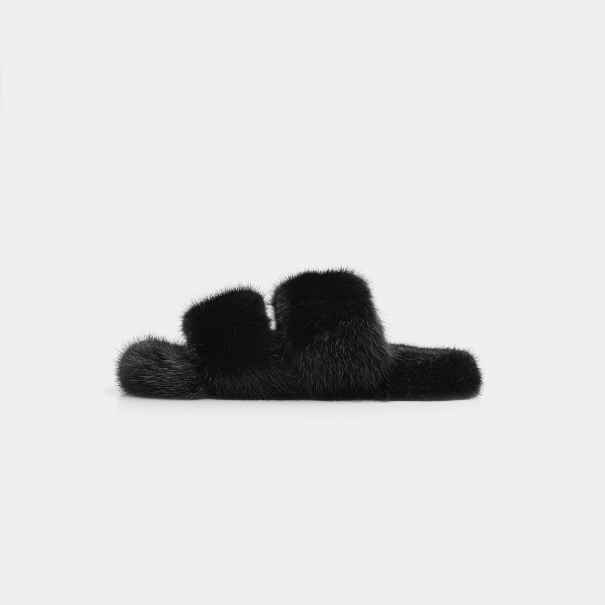Cortina - Banda doble en Visone (negro) | Blanca Vela
