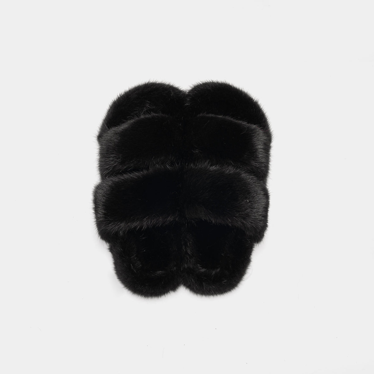 Cortina - Banda doble en Visone (negro) | Blanca Vela